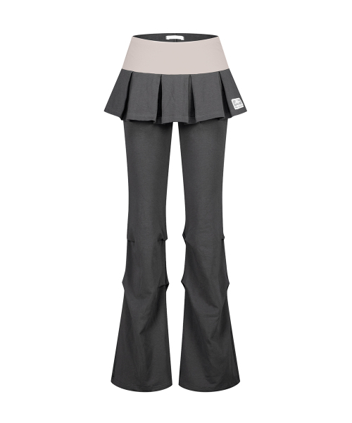 ILLIGO(イリゴ)の「ツートンプリーツスカートパンツチャコール(その他パンツ・レディース・その他・SMALL/MEDIUM)」の4枚目の写真
