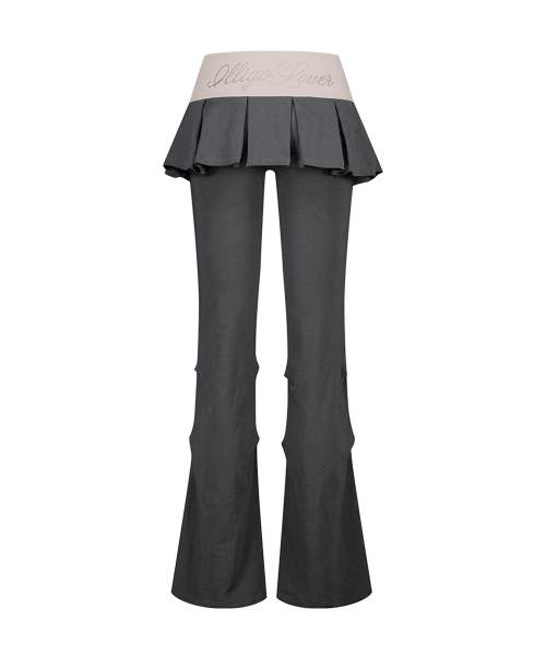 ILLIGO(イリゴ)の「ツートンプリーツスカートパンツチャコール(その他パンツ・レディース・その他・SMALL/MEDIUM)」の5枚目の写真