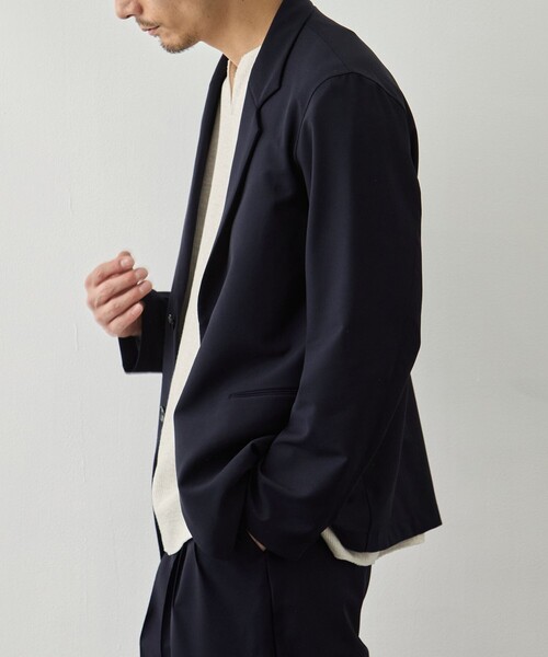 GOOD PEOPLE GOOD STITCHING GOOD PRODUCT（グッドピープルグッドスティッチンググッドプロダクト）の「【GOOD PEOPLE GOOD STITCHING GOOD PRODUCT/グッドピープルグッドスティッチンググッドプロダクト】Single Breasted Easy Jacket（テーラードジャケット・メンズ・カーキ/ネイビー・M/S/L）」の11枚目の写真