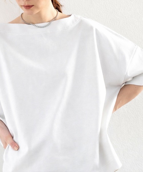 mielu(ミエル)の「ドロップショルダーオーバーブラウス(シャツ/ブラウス・レディース・ブラック/ライトベージュ/ブルー/ホワイト・LARGE/MEDIUM)」の5枚目の写真