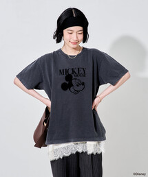 【MICKEY MOUSE】フロッキーTシャツ