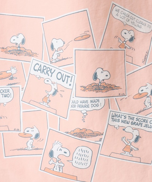 SNOOPY(スヌーピー)の「SNOOPY スヌーピー トートバッグ comic(トートバッグ・レディース・ピンク/イエロー/ブルー・FREE)」の9枚目の写真