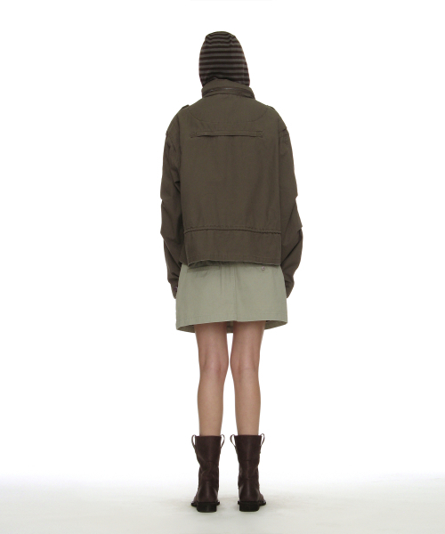 PARTIMENTO WOMEN(パルティメントウィメン)の「ウォッシュドクロップM65フィールドジャケット_ウォームグレー(その他アウター・レディース・その他・OS)」の4枚目の写真