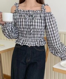 チェック柄 長袖 オフショルダー」に該当するファッション通販 - ZOZOTOWN