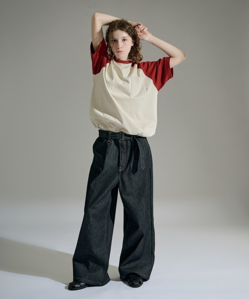 WETTEMPT(ウィテンプト)の「DRAWSTRING RAGLAN S/S TEE / ドローコードラグラン S/S T(Tシャツ/カットソー・メンズ・グレー/オフホワイト/アイボリー・SMALL/LARGE/MEDIUM)」の14枚目の写真