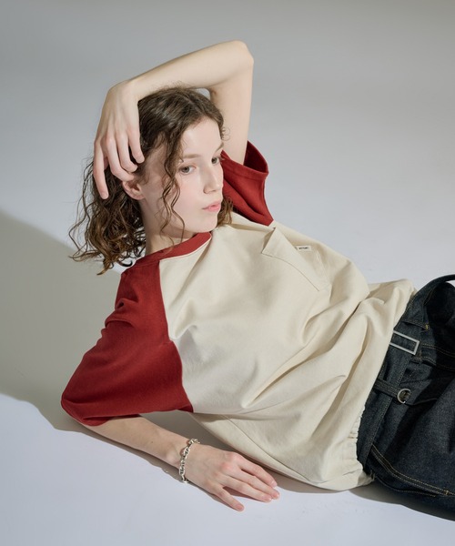 WETTEMPT(ウィテンプト)の「DRAWSTRING RAGLAN S/S TEE / ドローコードラグラン S/S T(Tシャツ/カットソー・メンズ・グレー/オフホワイト/アイボリー・SMALL/LARGE/MEDIUM)」の15枚目の写真