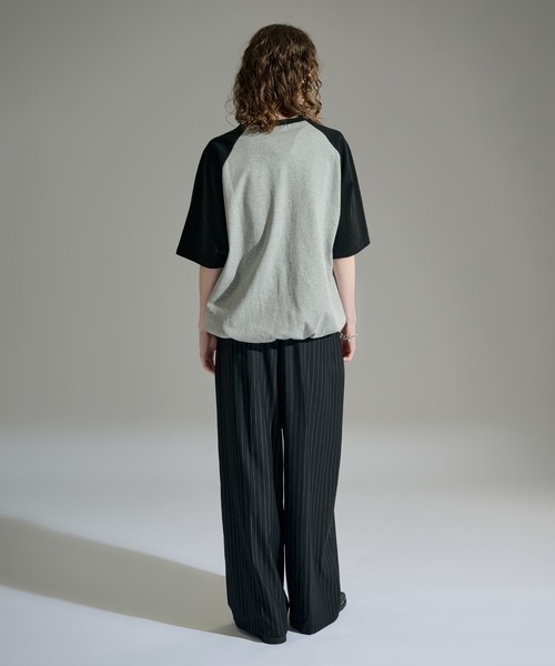 WETTEMPT(ウィテンプト)の「DRAWSTRING RAGLAN S/S TEE / ドローコードラグラン S/S T(Tシャツ/カットソー・メンズ・グレー/オフホワイト/アイボリー・SMALL/LARGE/MEDIUM)」の10枚目の写真