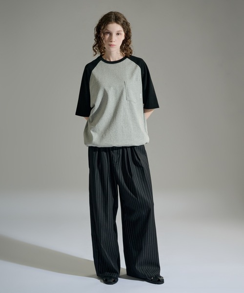 WETTEMPT(ウィテンプト)の「DRAWSTRING RAGLAN S/S TEE / ドローコードラグラン S/S T(Tシャツ/カットソー・メンズ・グレー/オフホワイト/アイボリー・SMALL/LARGE/MEDIUM)」の21枚目の写真