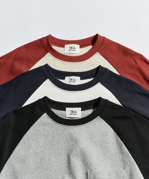 WETTEMPT(ウィテンプト)の「DRAWSTRING RAGLAN S/S TEE / ドローコードラグラン S/S T(Tシャツ/カットソー・メンズ・グレー/オフホワイト/アイボリー・SMALL/LARGE/MEDIUM)」の18枚目の写真