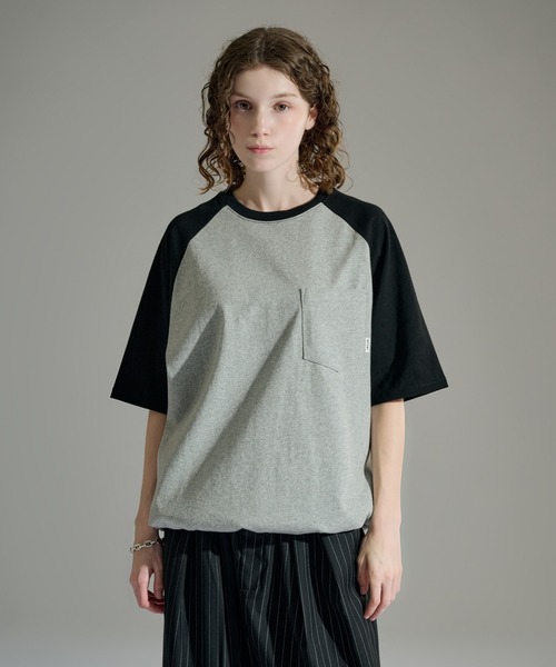 WETTEMPT(ウィテンプト)の「DRAWSTRING RAGLAN S/S TEE / ドローコードラグラン S/S T(Tシャツ/カットソー・メンズ・グレー/オフホワイト/アイボリー・SMALL/LARGE/MEDIUM)」の5枚目の写真