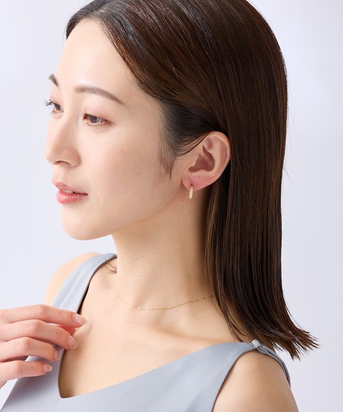 CALIN STANDARD(カリンスタンダード)の「◆金属アレルギー対応◆◆made in japan◆【片手でスムースワンタッチ】スリムスターダスト ミニスムースピアス(ピアス(両耳用)・レディース・ピンクゴールド/ゴールド/シルバー・FREE)」の5枚目の写真