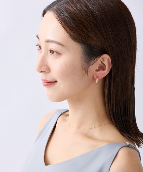 CALIN STANDARD(カリンスタンダード)の「◆金属アレルギー対応◆◆made in japan◆【片手でスムースワンタッチ】スリムスターダスト ミニスムースピアス(ピアス(両耳用)・レディース・ピンクゴールド/ゴールド/シルバー・FREE)」の6枚目の写真