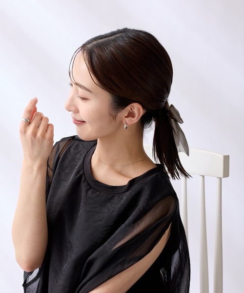 CALIN STANDARD(カリンスタンダード)の「◆金属アレルギー対応◆◆made in japan◆【片手でスムースワンタッチ】スリムスターダスト ミニスムースピアス(ピアス(両耳用)・レディース・ピンクゴールド/ゴールド/シルバー・FREE)」の12枚目の写真