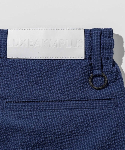 LUXEAKMPLUS(リュクスエイケイエムプラス)の「LUXEAKMPLUS(リュクスエイケイエムプラス)ゴルフ シアサッカー ブリーザブルショーツ(その他パンツ・メンズ・ブラック/ブルー/ホワイト・S/M/L/XL/XXL)」の6枚目の写真