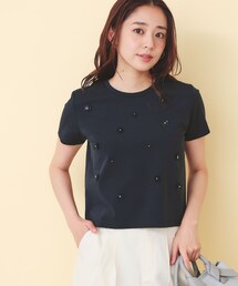 スパンフラワーモチーフコンパクトT【洗濯機OK】