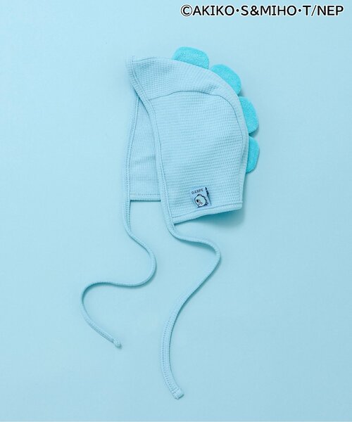BREEZE（ブリーズ）の「がんこちゃん＆がんペーちゃんなりきりボンネット（その他ベビー用品・キッズ・ピンク/ブルー・46/48）」の2枚目の写真