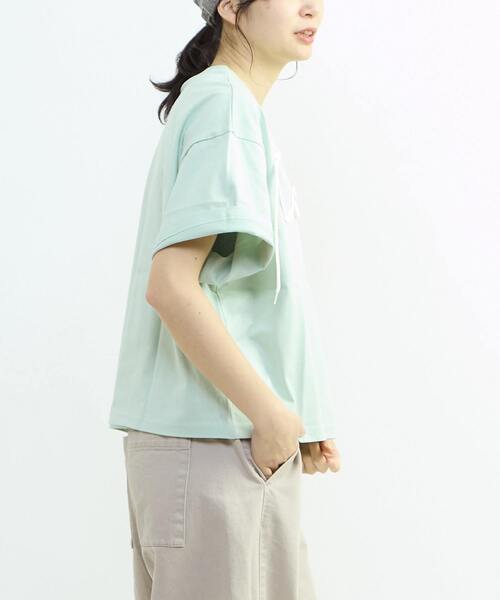 CONVERSE TOKYO(コンバーストウキョウ)の「SPINDLE LOGO SHORT TEE(Tシャツ/カットソー・レディース・ホワイト/ピンク/ミント/ブラック・FREE)」の20枚目の写真