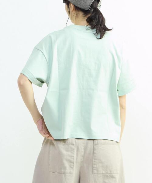 CONVERSE TOKYO(コンバーストウキョウ)の「SPINDLE LOGO SHORT TEE(Tシャツ/カットソー・レディース・ホワイト/ピンク/ミント/ブラック・FREE)」の19枚目の写真