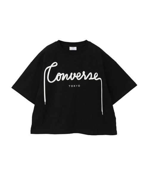 CONVERSE TOKYO(コンバーストウキョウ)の「SPINDLE LOGO SHORT TEE(Tシャツ/カットソー・レディース・ホワイト/ピンク/ミント/ブラック・FREE)」の13枚目の写真