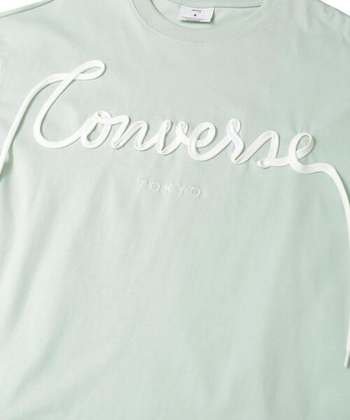 CONVERSE TOKYO(コンバーストウキョウ)の「SPINDLE LOGO SHORT TEE(Tシャツ/カットソー・レディース・ホワイト/ピンク/ミント/ブラック・FREE)」の7枚目の写真