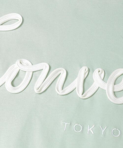CONVERSE TOKYO(コンバーストウキョウ)の「SPINDLE LOGO SHORT TEE(Tシャツ/カットソー・レディース・ホワイト/ピンク/ミント/ブラック・FREE)」の6枚目の写真