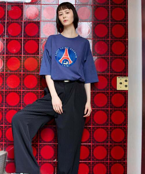 PARIS SAINT-GERMAIN(パリサンジェルマン)の「【Paris Saint-Germain 】 JP Classic Flock Logo Tee 2(Tシャツ/カットソー・メンズ・レッド/ネイビー・X-LARGE/LARGE/MEDIUM)」の12枚目の写真