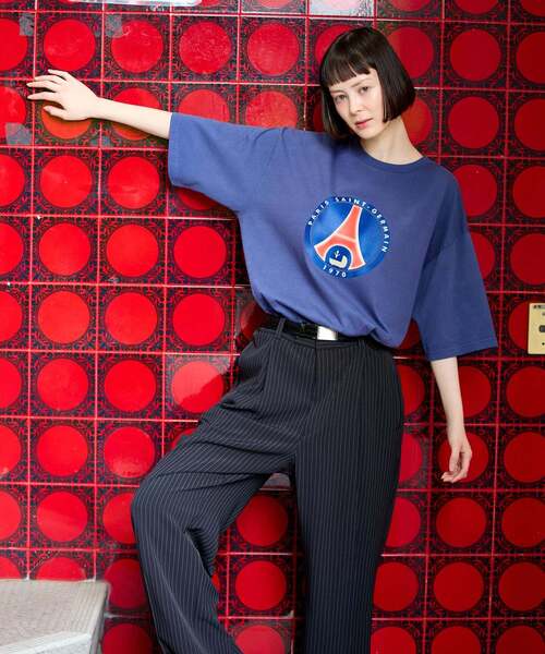 PARIS SAINT-GERMAIN(パリサンジェルマン)の「【Paris Saint-Germain 】 JP Classic Flock Logo Tee 2(Tシャツ/カットソー・メンズ・レッド/ネイビー・X-LARGE/LARGE/MEDIUM)」の16枚目の写真