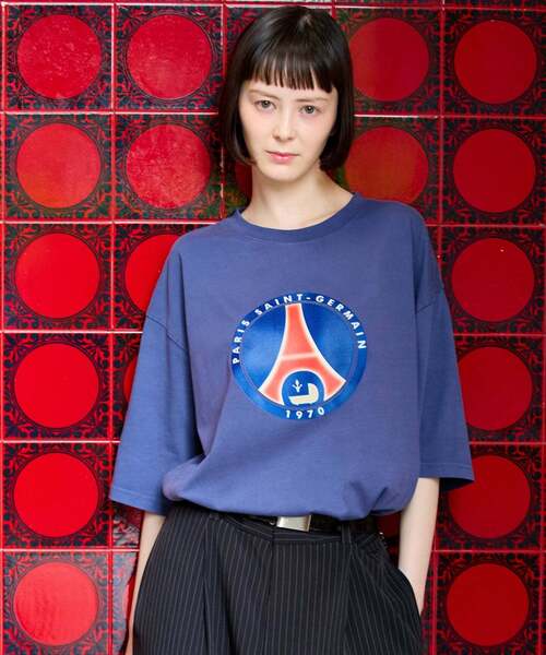 PARIS SAINT-GERMAIN(パリサンジェルマン)の「【Paris Saint-Germain 】 JP Classic Flock Logo Tee 2(Tシャツ/カットソー・メンズ・レッド/ネイビー・X-LARGE/LARGE/MEDIUM)」の17枚目の写真