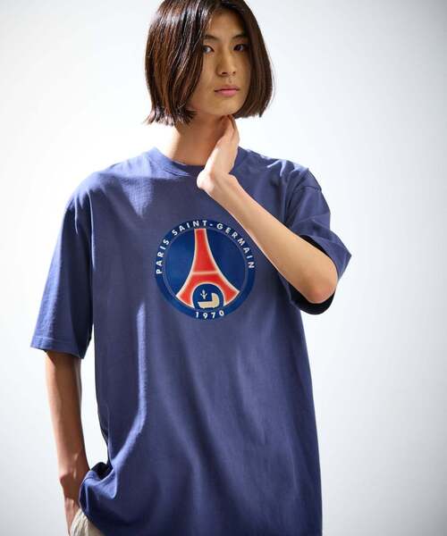 PARIS SAINT-GERMAIN(パリサンジェルマン)の「【Paris Saint-Germain 】 JP Classic Flock Logo Tee 2(Tシャツ/カットソー・メンズ・レッド/ネイビー・X-LARGE/LARGE/MEDIUM)」の3枚目の写真