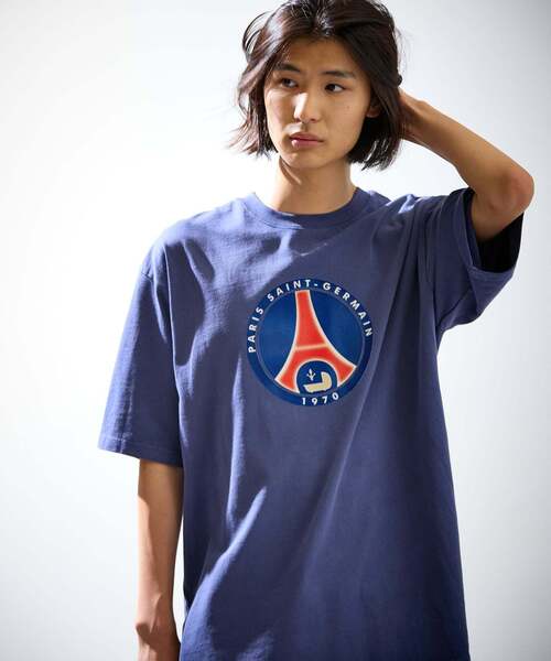 PARIS SAINT-GERMAIN(パリサンジェルマン)の「【Paris Saint-Germain 】 JP Classic Flock Logo Tee 2(Tシャツ/カットソー・メンズ・レッド/ネイビー・X-LARGE/LARGE/MEDIUM)」の4枚目の写真