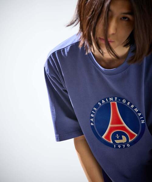 PARIS SAINT-GERMAIN(パリサンジェルマン)の「【Paris Saint-Germain 】 JP Classic Flock Logo Tee 2(Tシャツ/カットソー・メンズ・レッド/ネイビー・X-LARGE/LARGE/MEDIUM)」の6枚目の写真