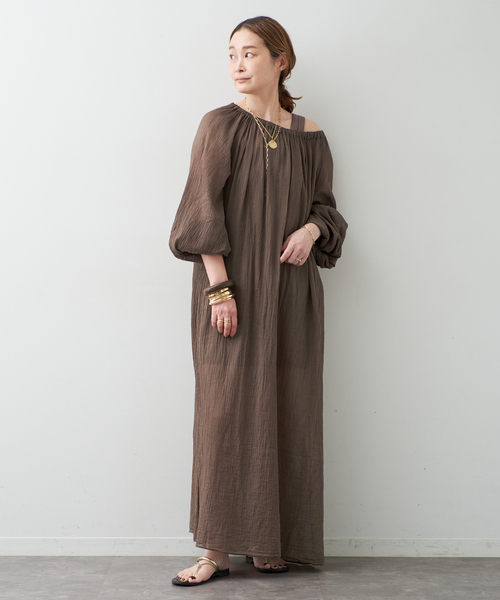 raspail（ラスパイユ）の「【Raspail/ラスパイユ】 Smock Dress（ワンピース・レディース・サファリグリーン・FREE）」の15枚目の写真