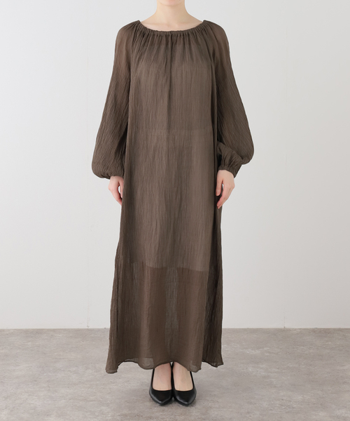 raspail（ラスパイユ）の「【Raspail/ラスパイユ】 Smock Dress（ワンピース・レディース・サファリグリーン・FREE）」の18枚目の写真
