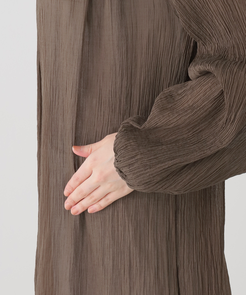 raspail（ラスパイユ）の「【Raspail/ラスパイユ】 Smock Dress（ワンピース・レディース・サファリグリーン・FREE）」の7枚目の写真