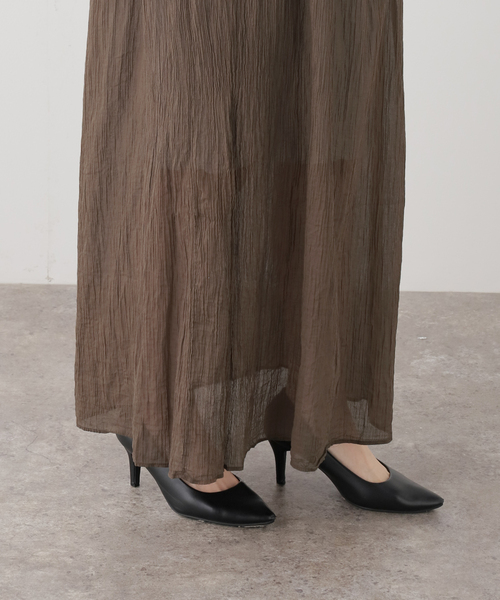 raspail（ラスパイユ）の「【Raspail/ラスパイユ】 Smock Dress（ワンピース・レディース・サファリグリーン・FREE）」の6枚目の写真