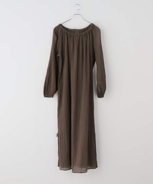 raspail（ラスパイユ）の「【Raspail/ラスパイユ】 Smock Dress（ワンピース・レディース・サファリグリーン・FREE）」の5枚目の写真