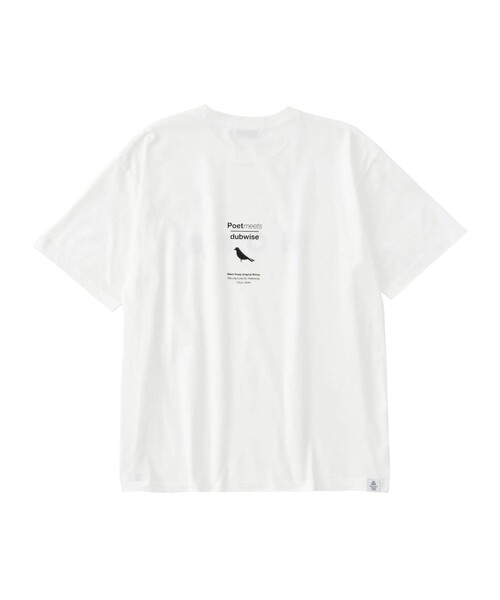 POET MEETS DUBWISE(ポエットミーツダブワイズ)の「POET MEETS DUBWISE/ポエトミーツダブワイズ HOPE T-shirt(Tシャツ/カットソー・メンズ・ホワイト/スミクロ・L/XL/M)」の3枚目の写真