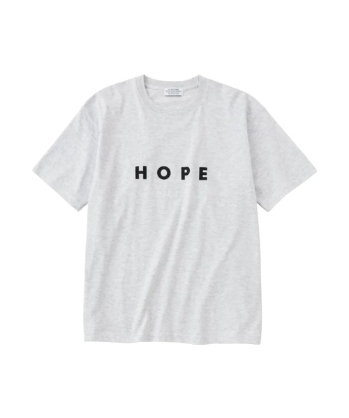POET MEETS DUBWISE(ポエットミーツダブワイズ)の「POET MEETS DUBWISE/ポエトミーツダブワイズ HOPE T-shirt(Tシャツ/カットソー・メンズ・ホワイト/スミクロ・L/XL/M)」の1枚目の写真
