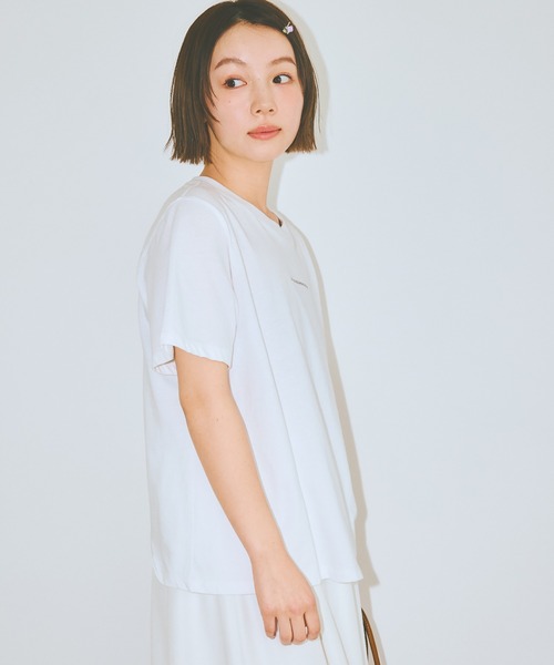 COLORME(カラーミー)の「【AKB48 伊藤百花 着用】ロゴプリントTシャツ(Tシャツ/カットソー・レディース・ホワイト/ブラック・FREE)」の6枚目の写真