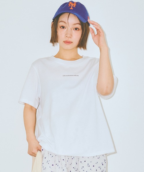 COLORME(カラーミー)の「【AKB48 伊藤百花 着用】ロゴプリントTシャツ(Tシャツ/カットソー・レディース・ホワイト/ブラック・FREE)」の7枚目の写真