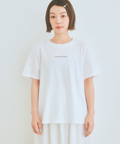 COLORME(カラーミー)の「【AKB48 伊藤百花 着用】ロゴプリントTシャツ(Tシャツ/カットソー・レディース・ホワイト/ブラック・FREE)」の11枚目の写真