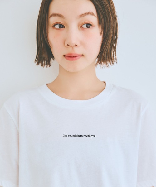 COLORME(カラーミー)の「【AKB48 伊藤百花 着用】ロゴプリントTシャツ(Tシャツ/カットソー・レディース・ホワイト/ブラック・FREE)」の15枚目の写真