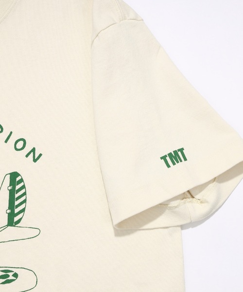 TMT(ティーエムティー)の「DRY COTTON JERSEY S/S TEE (AIRPLANE)(Tシャツ/カットソー・メンズ・カーキ/アイボリー・MEDIUM/X-LARGE/LARGE)」の4枚目の写真