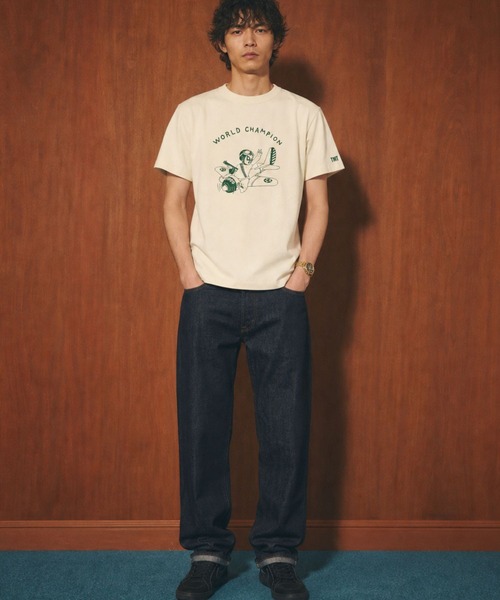 TMT(ティーエムティー)の「DRY COTTON JERSEY S/S TEE (AIRPLANE)(Tシャツ/カットソー・メンズ・カーキ/アイボリー・MEDIUM/X-LARGE/LARGE)」の11枚目の写真