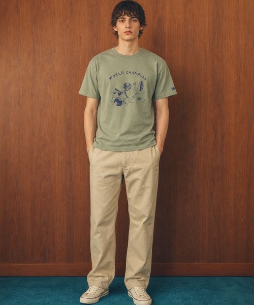 TMT(ティーエムティー)の「DRY COTTON JERSEY S/S TEE (AIRPLANE)(Tシャツ/カットソー・メンズ・カーキ/アイボリー・MEDIUM/X-LARGE/LARGE)」の12枚目の写真