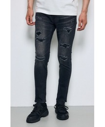 AZUL BY MOUSSY（アズールバイマウジー）の「【ストレッチ】AZUL DENIM リペアスキニー（デニムパンツ）」
