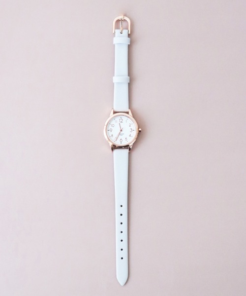 nattito(ナティート)の「〈nattito/ナティート〉Water Proof Watch/防水ウォッチ ジュビア ST257Z(アナログ腕時計・レディース・グレー/グレー×ピンク/ブルー・28)」の8枚目の写真