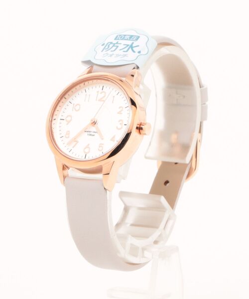 nattito(ナティート)の「〈nattito/ナティート〉Water Proof Watch/防水ウォッチ ジュビア ST257Z(アナログ腕時計・レディース・グレー/グレー×ピンク/ブルー・28)」の11枚目の写真