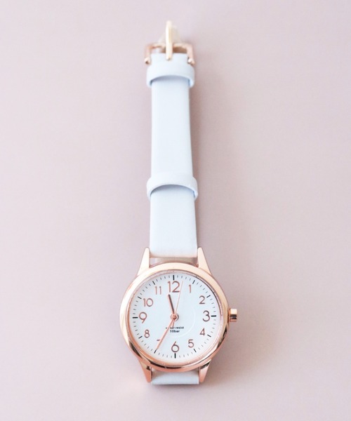 nattito(ナティート)の「〈nattito/ナティート〉Water Proof Watch/防水ウォッチ ジュビア ST257Z(アナログ腕時計・レディース・グレー/グレー×ピンク/ブルー・28)」の7枚目の写真