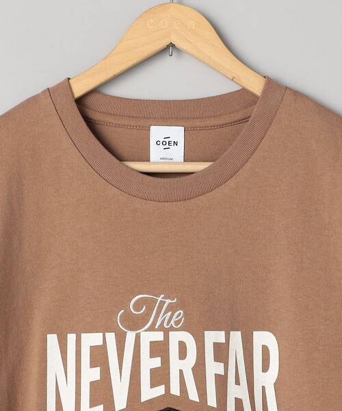 coen(コーエン)の「フラワーワッフル刺繍 ロゴプリントゆるTシャツ(Tシャツ/カットソー・レディース・オフホワイト/モカ/ネイビー・M/L)」の20枚目の写真